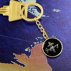 Luxury Keychain (18K Yellow Gold Finish) / No