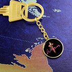 Luxury Keychain (18K Yellow Gold Finish) / No