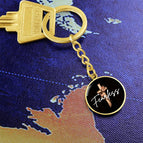 Luxury Keychain (18K Yellow Gold Finish) / No